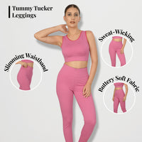 Tummy Tucker Leggings Pink — feature highlights, Pink