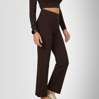 Tummy Tucker Trousers — High-Waisted Compression Pants for Indian Women | Black, Brown, Pink, White — size chart, Black