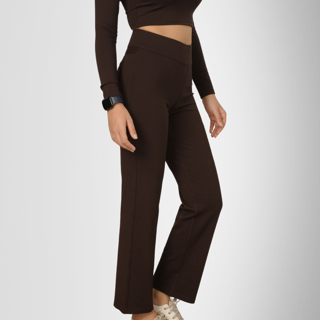 Tummy Tucker Trousers — High-Waisted Compression Pants for Indian Women | Black, Brown, Pink, White