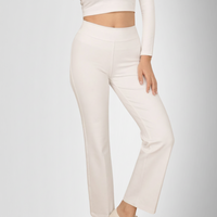 Tummy Tucker Trouser White — back view on model, White